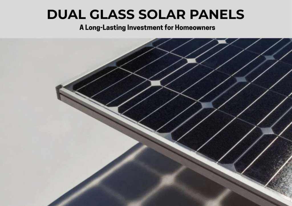 Dual glass solar panel