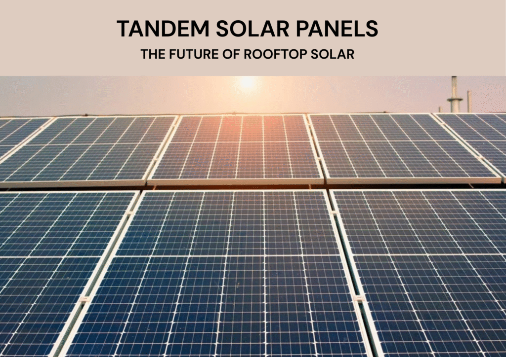 Tandem Solar Panels