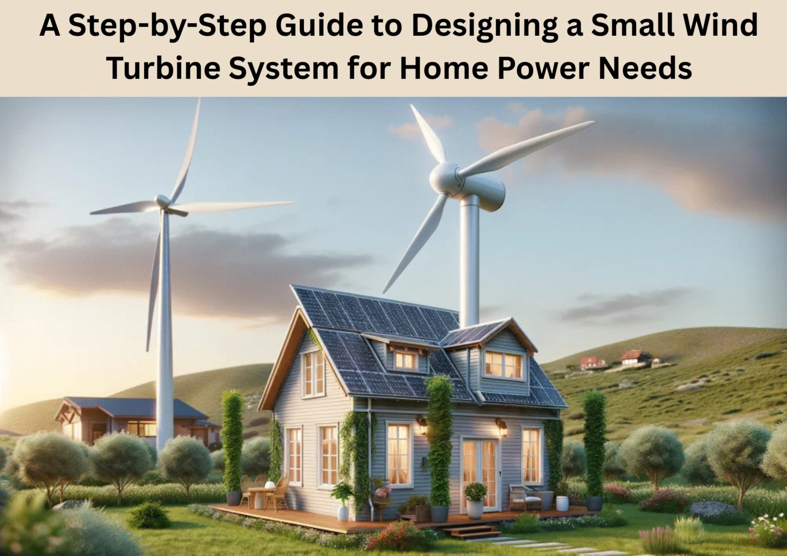 A Step-by-Step Guide to Design a Small Wind Turbine System - science2energy
