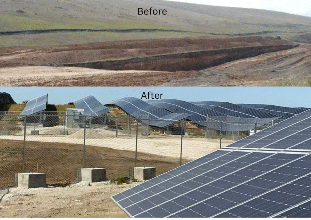 Solar Farms on Old Landfills