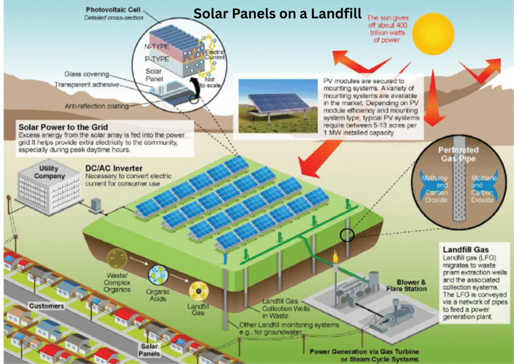 Solar Farms on Old Landfills